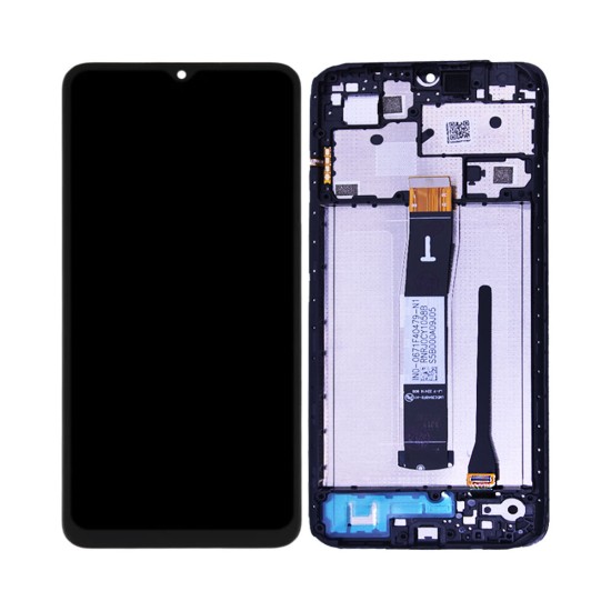 Touch+Display+Frame Xiaomi Redmi 12C Service Pack Negro